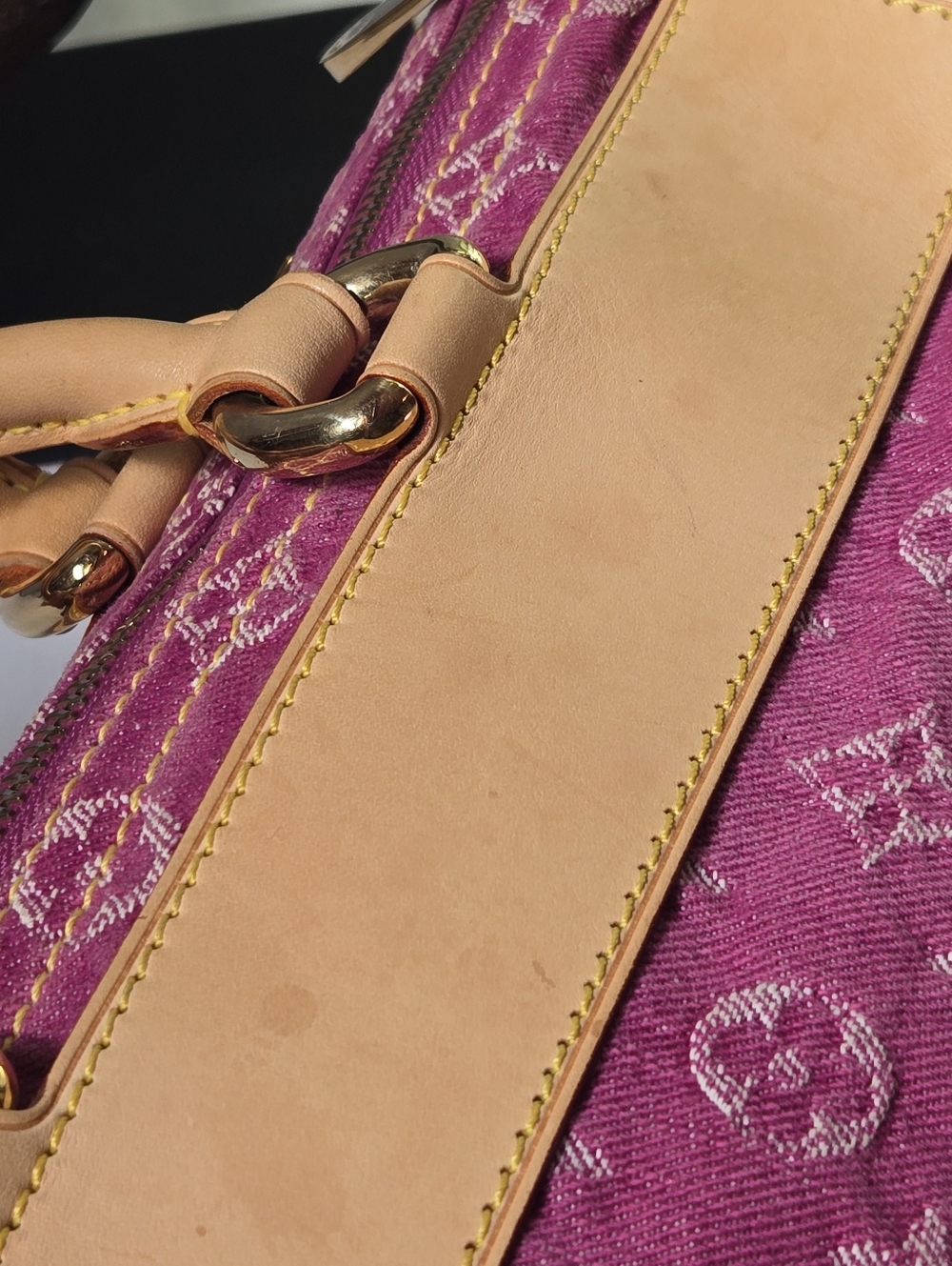 Louis Vuitton Neo Speedy M95214 Fuchsia Pink Monogram Denim Bag - Picture 5 of 15